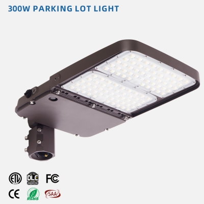 OEM Factory Direct 300W Parking Lot Shoebox Area Light Ul 100W 200W 240W 300W 500W Dimmable Waterproof Lamp Led Street Light